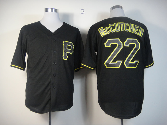 Men Pittsburgh Pirates 22 Mccutchen Black MLB Jerseys